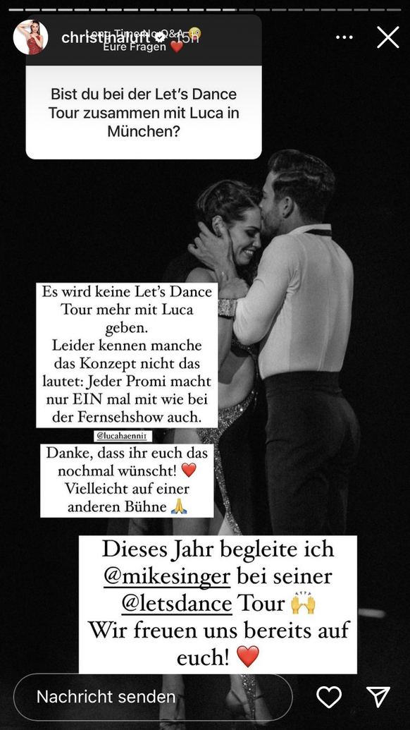 Gemeinsam mir Luca Hänni tanzte Christina Luft 2020 bei "Let's Dance".