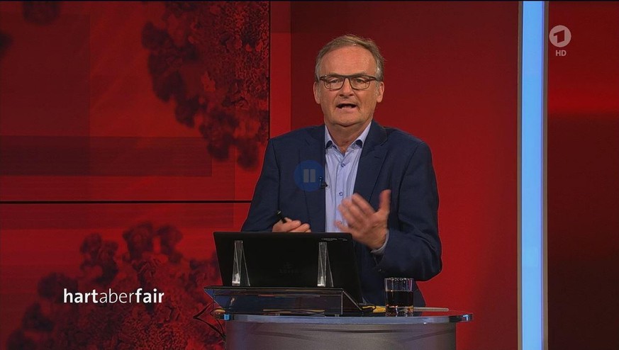 Moderator Frank Plasberg in seiner Sendung am Montagabend.