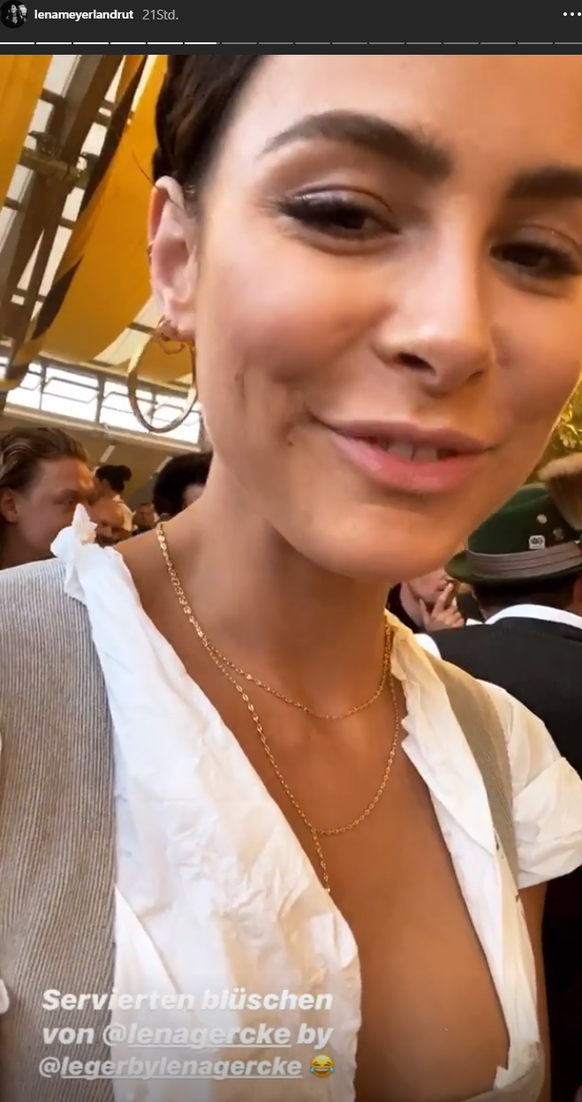 Lena Meyer Landrut Blusen Panne Auf Oktoberfest Lena Gercke Greift Ein