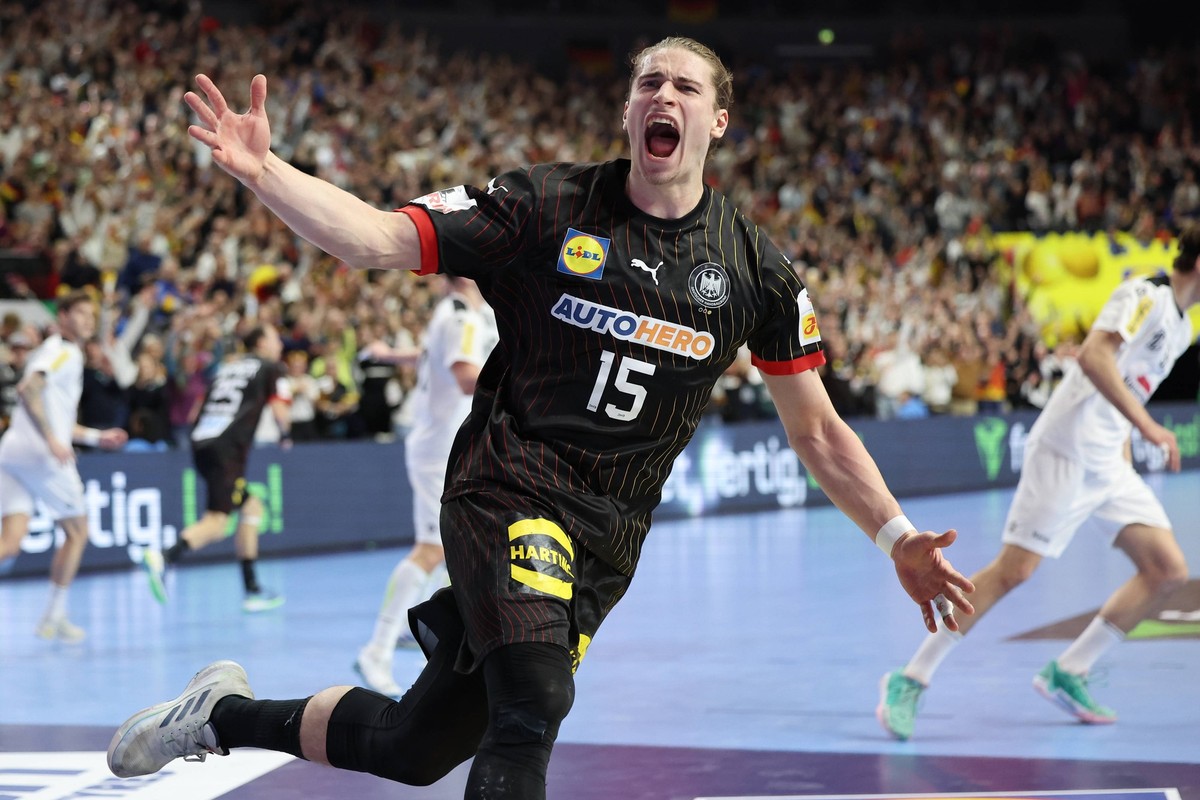GER, EHF Euro 2024, Men, Hauptrunde, Gruppe 1, 2. Spieltag, Deutschland GER vs. Oesterreich AUT / 20.01.2024, Lanxess Arena , Koeln , GER, EHF Euro 2024, Men, Hauptrunde, Gruppe 1, 2. Spieltag, Deutsc ...
