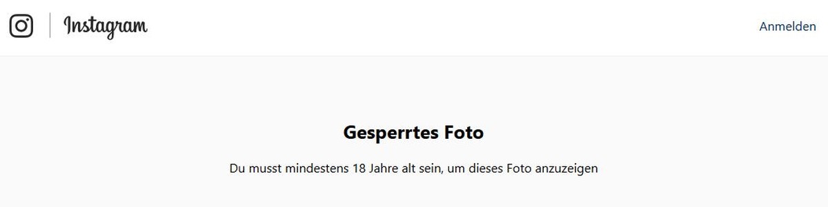 Kim Kardashian ist bereits betroffen: Unangemeldete Nutzer oder Minderjährige bekommen diese Meldung.