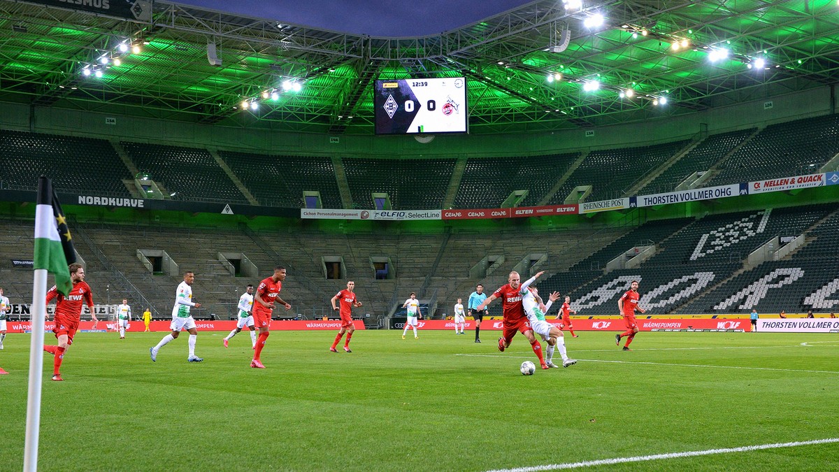 Geisterspiel in Gladbach.