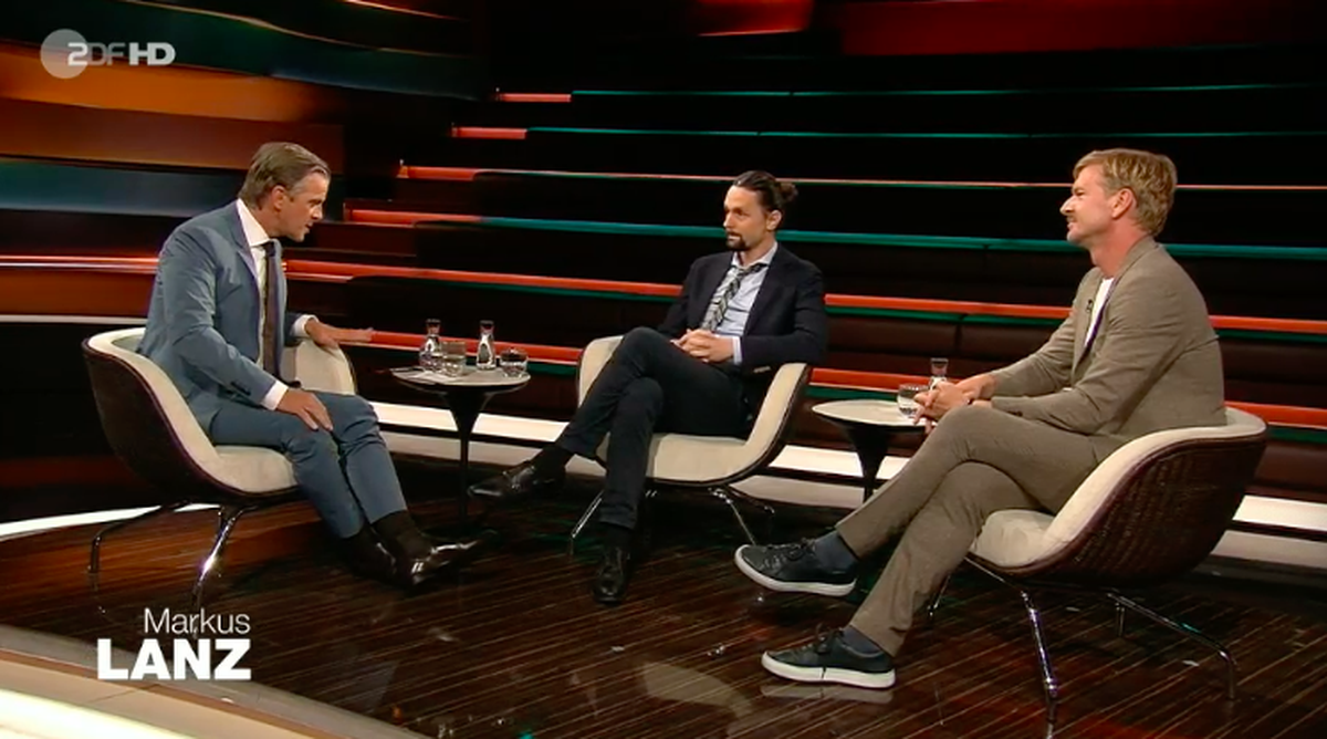 Markus Lanz, Neven Subotić und Gordon Repinski sprechen über die Herausforderungen der Entwicklungspolitik.