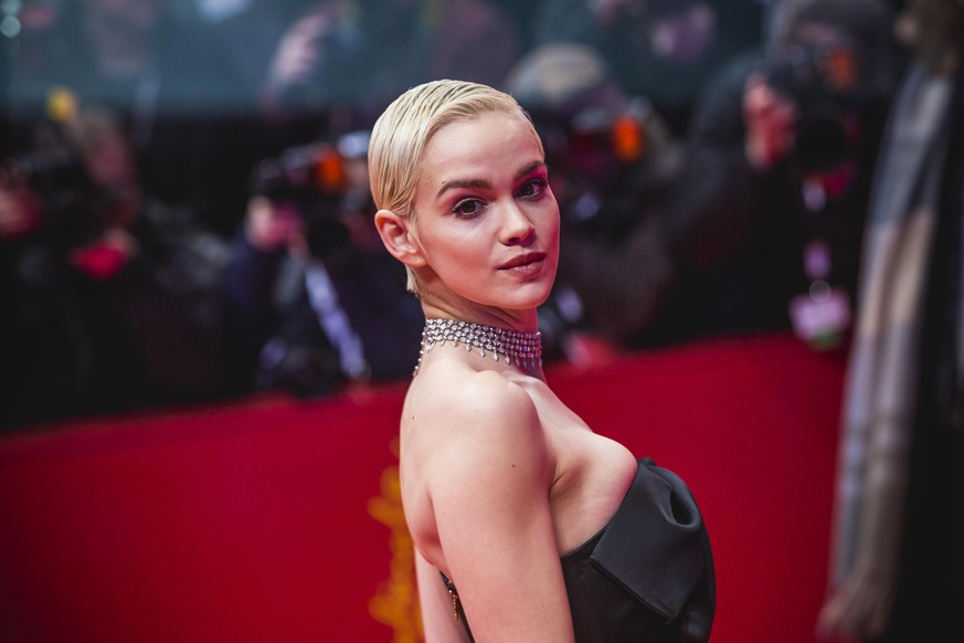 BERLIN, GERMANY - FEBRUARY 20: Emilia Schuele arrives for the opening ceremony and &quot;My Salinger Year&quot; premiere during the 70th Berlinale International Film Festival Berlin at Berlinale Palac ...