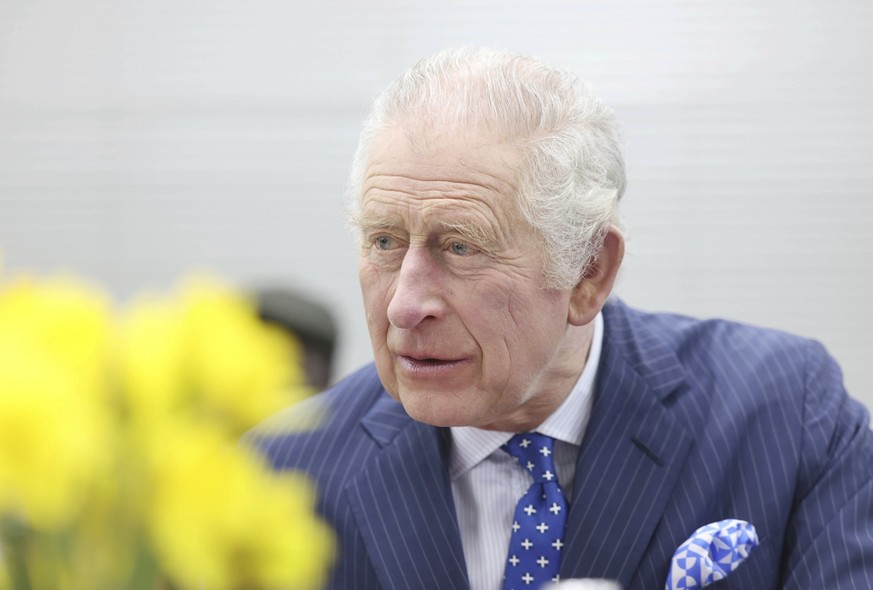 Britain&#039;s King Charles III joins members of the Sudanese community from across the United Kingdom, on the 20th anniversary of the conflict in Darfur, at a reception in London, Wednesday March 15, ...