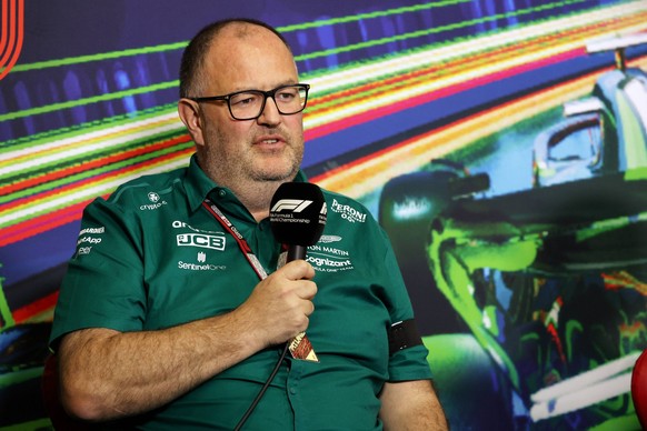 Formula 1 2022: Italian GP AUTODROMO NAZIONALE MONZA, ITALY - SEPTEMBER 10: Tom McCullough, Performance Director, Aston Martin, in the team principals press conference, PK, Pressekonferenz during the  ...