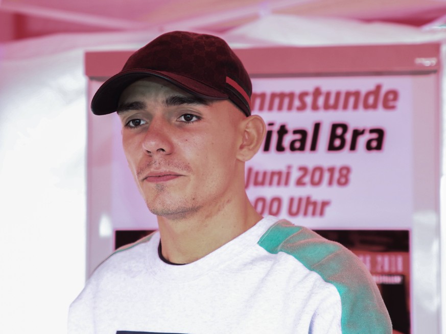 Rapper Capital Bra auf Promotour am 22.06.2018 in Magdeburg - Rapper Capital Bra *** Rapper Capital Bra on Promotionour on 22 06 2018 in Magdeburg Rapper Capital Bra PUBLICATIONxINxGERxSUIxAUTxHUNxONL ...