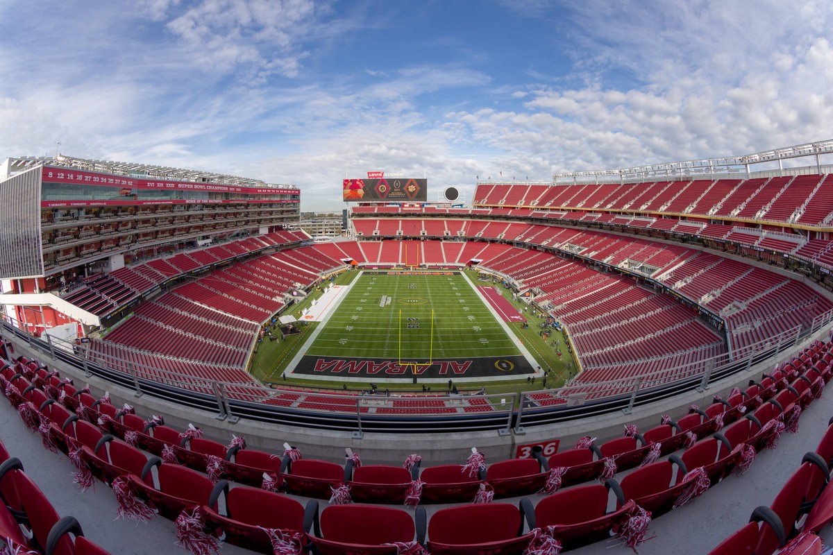 January 7, 2019 - Santa Clara, California, U.S - January 07, 2019 - Santa Clara, California, U.S. - A general view of Levi s Stadium before the College Football Playoff National Championship game betw ...