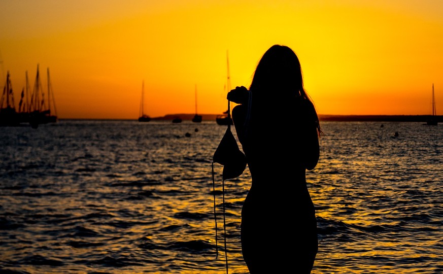 Beautiful girl during the summer in Mallorca