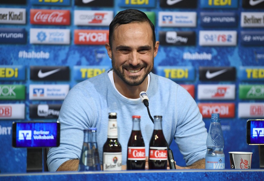 Fussball, Herren, Saison 2019/2020, 1. Bundesliga, Hertha BSC, Presssekonferenz, Interims-Trainer Alexander Nouri Hertha BSC, 14.02. 2020, *** Football, men, season 2019 2020, 1 Bundesliga, Hertha BSC ...