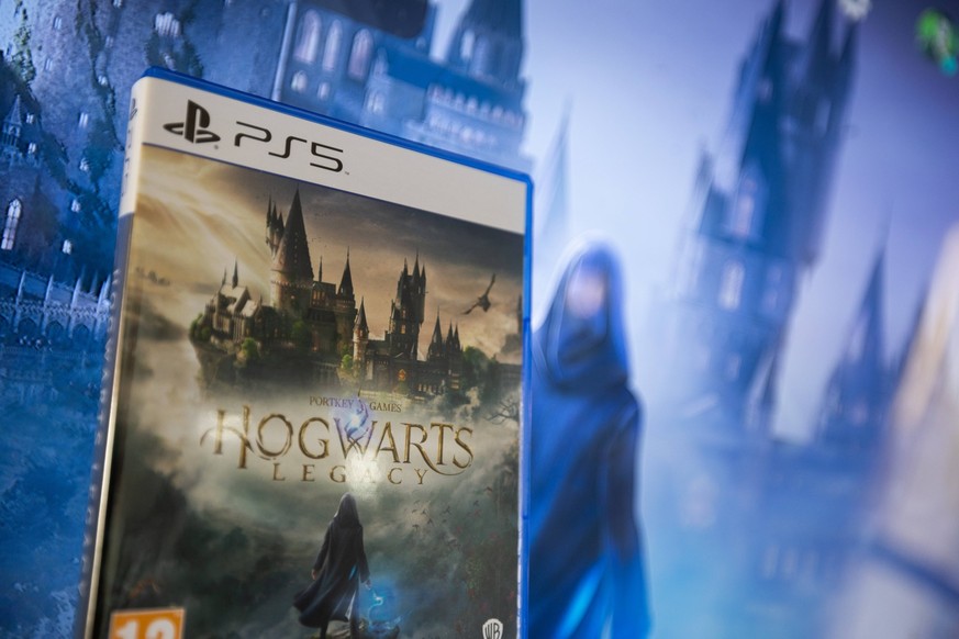 Hogwarts Legacy Game Released A physical version of Hogwarts Legacy for the PS5 in LAquila, Italy, on February 10, 2023. -Hogwarts Legacy the new open-world video game by Avalanche and Warner Bros. Di ...
