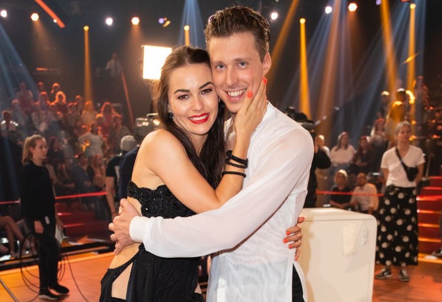 COLOGNE, GERMANY - MAY 31: Renata Lusin and Valentin Lusin are seen during the 10th show of the 12th season of the television competition &quot;Let&#039;s Dance&quot; on May 31, 2019 in Cologne, Germa ...