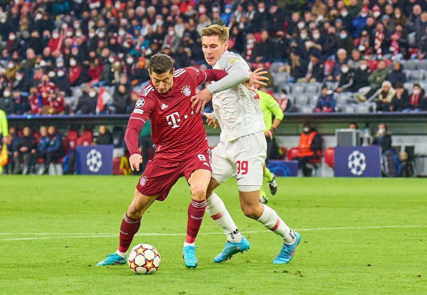 Robert Lewandowski im CL-Achtelfinale gegen Salzburg.