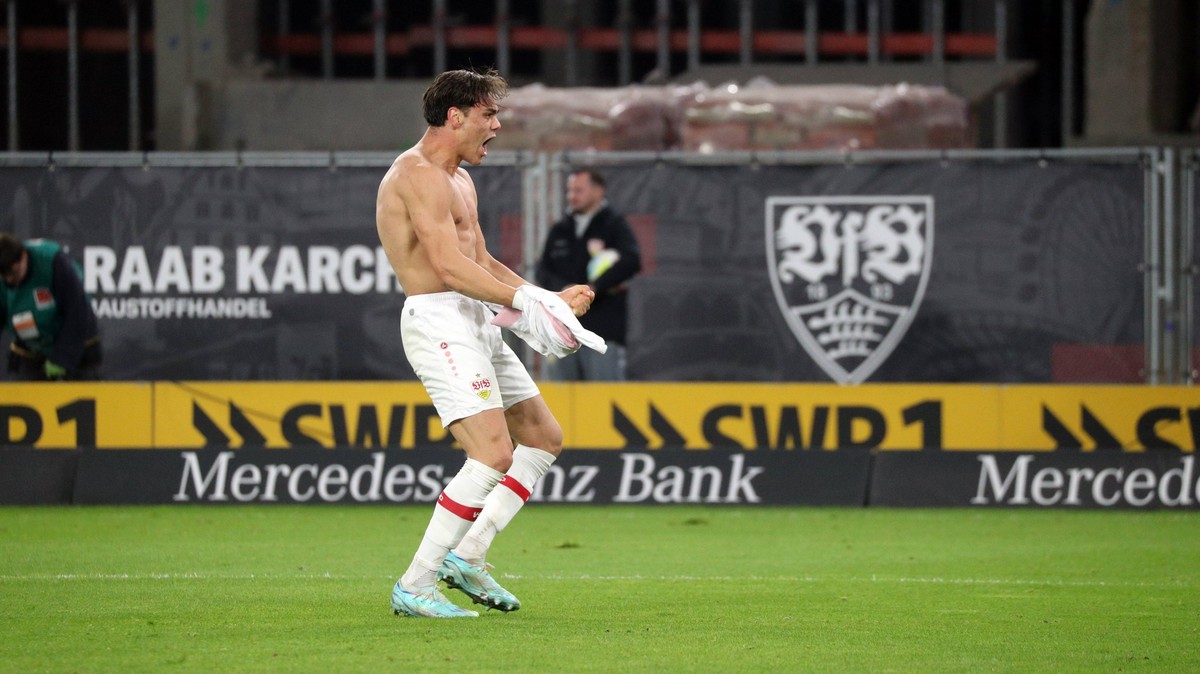 08.11.22 VfB Stuttgart - Hertha BSC Berlin Deutschland, Stuttgart, 08.11.2022, Fussball, Bundesliga, VfB Stuttgart - Hertha BSC Berlin: Konstantinos Mavropanos VfB Stuttgart Jubel Tor 2:1 Mavropanos.  ...