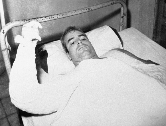FILE - In this undated file photo provided by CBS, U.S. Navy Lt. Commander John S. McCain lies injured in North Vietnam. McCain, the war hero who became the GOP&#039;s standard-bearer in the 2008 elec ...