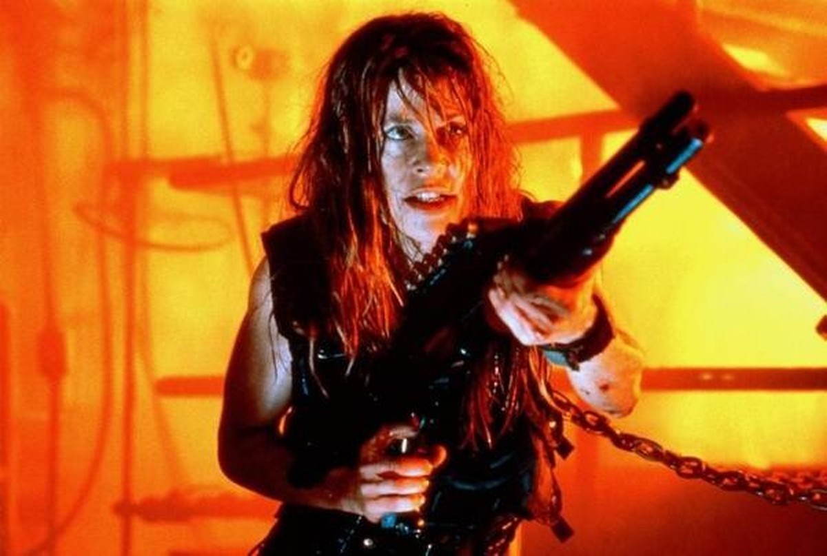 Linda Hamilton spielt eine wichtige Rolle in dem Blockbuster.