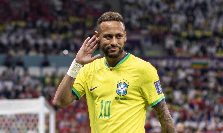 Brazil vs Serbia LUSAIL, AD - 24.11.2022: BRAZIL VS SERBIA - Neymar Jr. of Brazil during the match between Brazil and Serbia, valid for the first round of the group stage of the World Cup, held at the ...
