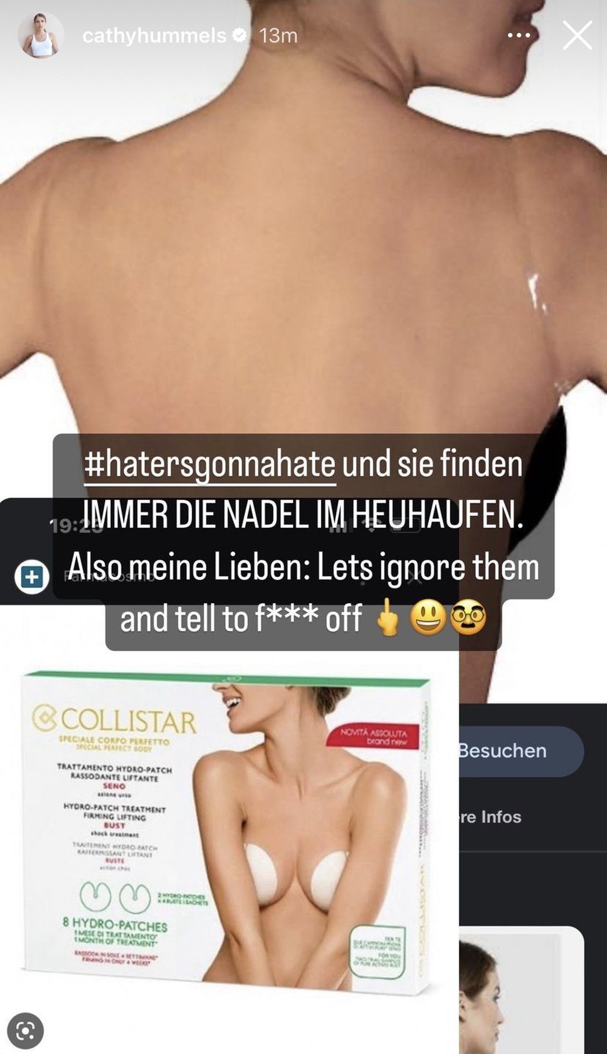 Die Moderatorin verriet ihren Trick für das Foto.