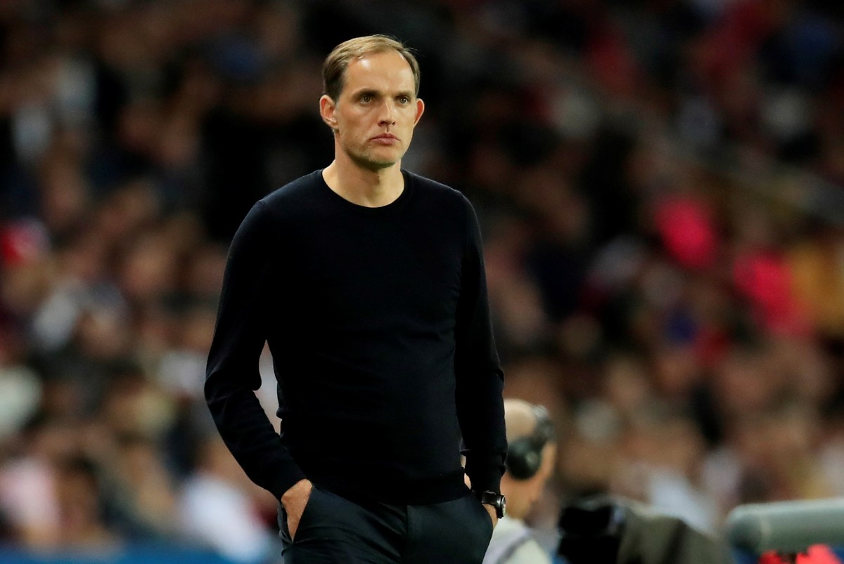 Soccer Football - Ligue 1 - Paris St Germain v AS Monaco - Parc des Princes, Paris, France - April 21, 2019 Paris St Germain coach Thomas Tuchel REUTERS/Gonzalo Fuentes