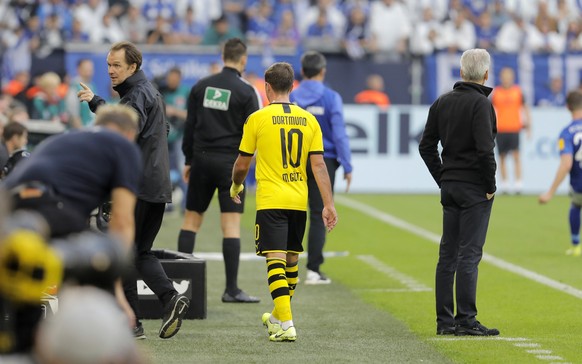 Zum obligatorischen "Shakehands" kam es zwischen Götze und Favre nach der Auswechslung nicht.