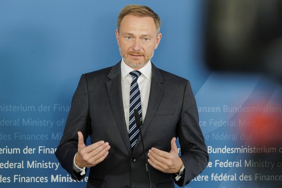 Christian Lindner FDP, Bundesminister der Finanzen, bei der Steuerschaetzung, Bonn, 27.10.2022. Bonn Deutschland *** Christian Lindner FDP , Federal Minister of Finance, at the tax assessment, Bonn, 2 ...