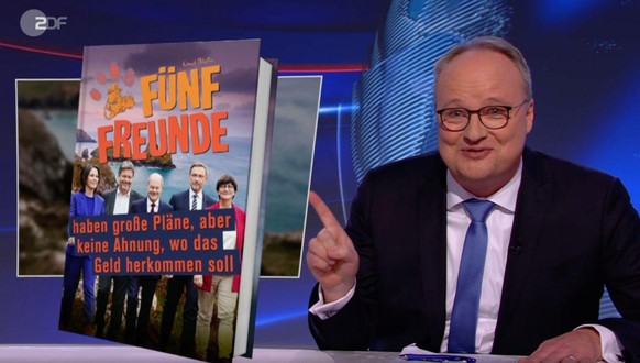 Die Ampel-Helden von SPD, Grünen und FDP sind für Oliver Welke wie die "Fünf Freunde" oder auch die "Avengers der Herzen".