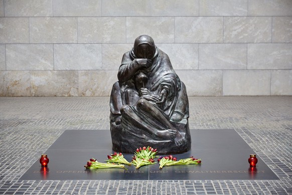 Sculpture Mother with Dead Son by Käthe Kollwitz, Neue Wache, Memorial of the Federal Republic of Germany for the Victims of War and Tyranny, Berlin, Germany