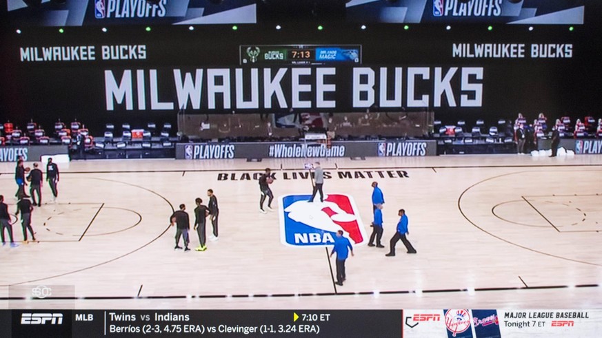 Historischer Playoff-Boykott: Die Milwaukee Bucks traten nicht gegen Orlando Magic an. 