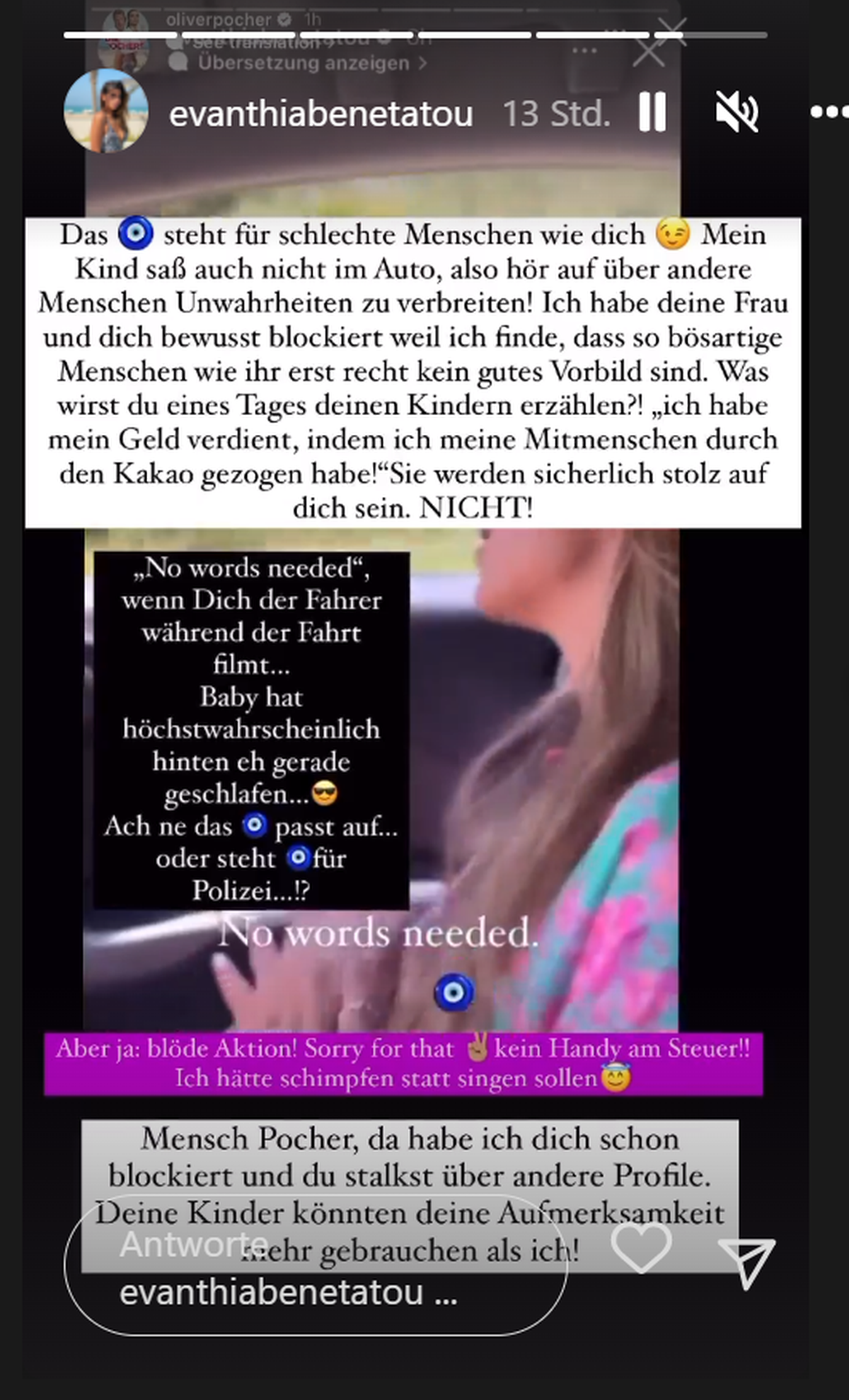Auch Evanthia Benetatou bekommt ihr Fett weg.