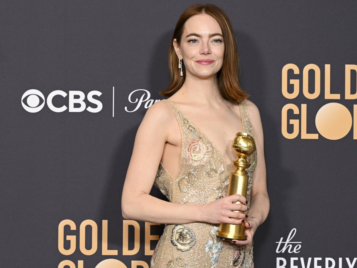 Emma Stone bei den Golden Globes 2024