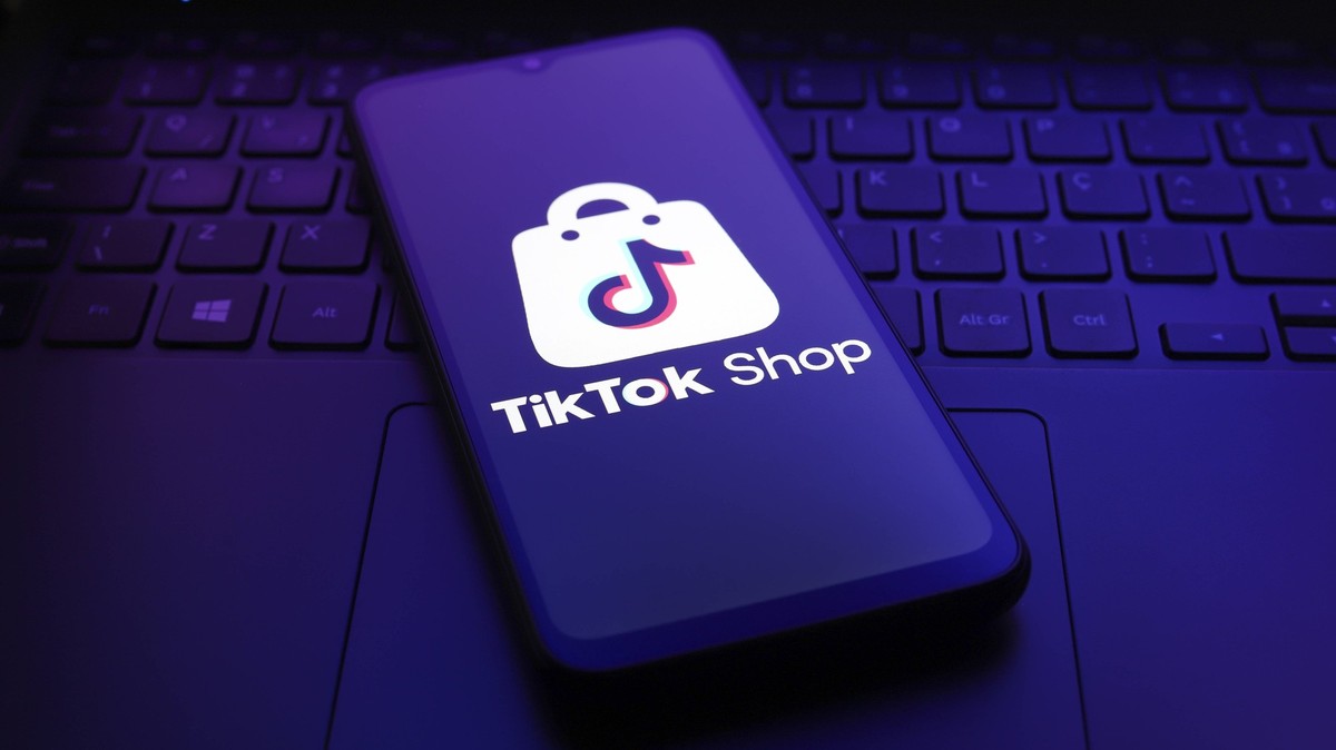 Chinese Technology Companies The TikTok Shop logo appears on the screen of a smartphone in Reno, United States, on December 14, 2024. Photo Illustration by Jaque Silva/NurPhoto Reno United States PUBL ...