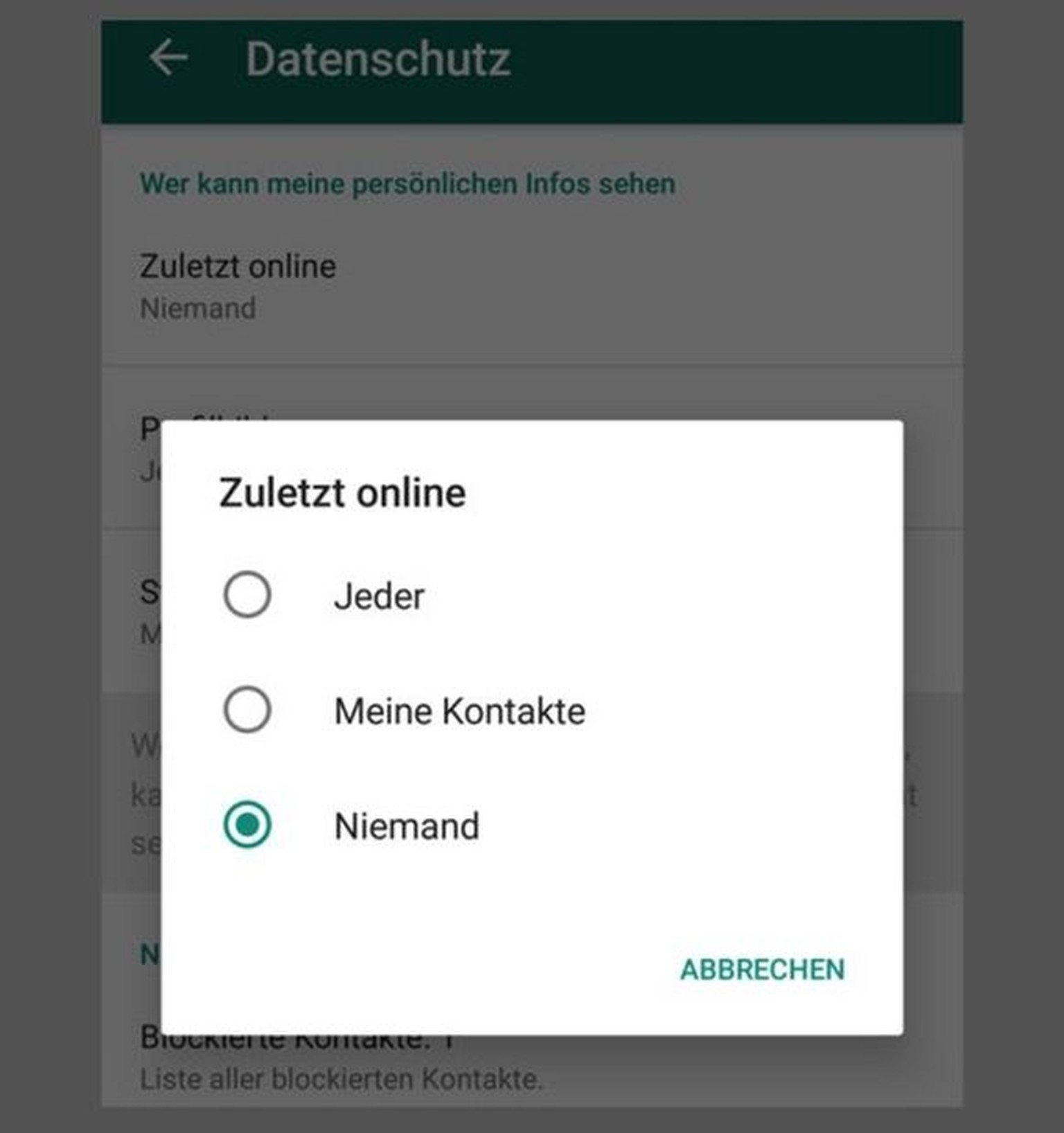 Voraussetzungen für den unsichtbaren Online-Status