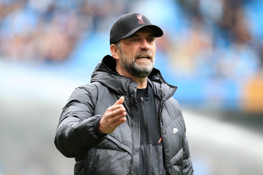 Football - Premier League - Manchester City v Liverpool 10th April 2022 - Premier League - Manchester City v Liverpool - Liverpool manager Jurgen Klopp - Photo: Simon Stacpoole / Offside. Manchester U ...