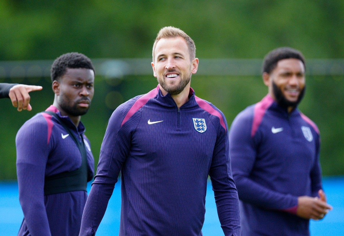 Harry Kane of England England Training, UEFA European Championship, EM, Europameisterschaft 2024, Quarter Final, Football, Spa &amp; Golf Resort Weimarer Land, Blankenhain, Germany, 05 Jul 2024 EDITOR ...