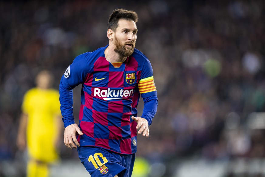 Fussball, Champions League, Saison 2019/2020, 5. Spieltag: FC Barcelona, Barca - Borussia Dortmund am 27.11.2019 im Camp Nou in Dortmund Spanien. Barcelonas Lionel Messi schaut. UEFA REGULATIONS PROHI ...