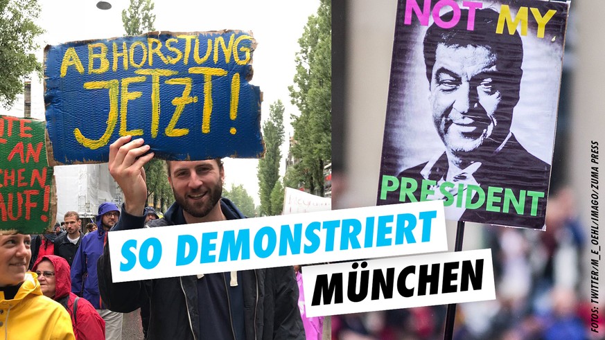 Die besten Plakate zum Protest in München