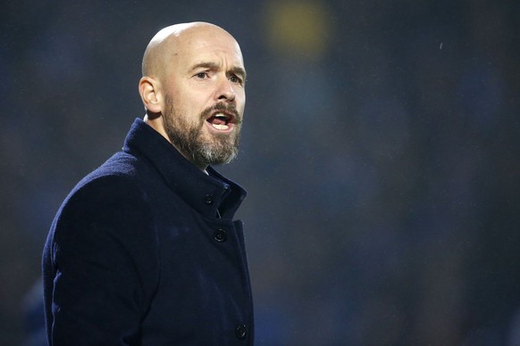 ZWOLLE, 01-11-2019, MAC3PARK stadium, season 2019 / 2020, Dutch Eredivisie, Ajax trainer coach Erik ten Hag during the match PEC Zwolle - Ajax PEC - Ajax PUBLICATIONxNOTxINxNED x5086571x Copyright: