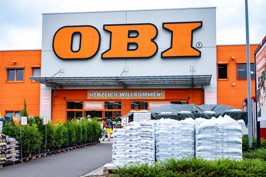 Obi branch in Aachen Brand. In Aachen on June 24, 2021 GERMANY - AACHEN - DAILY