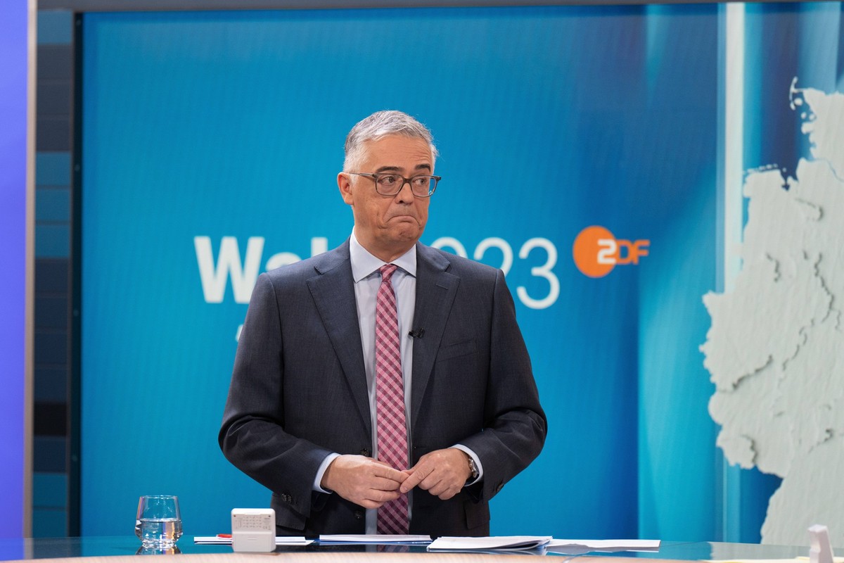 Wahl zum Abgeordnetenhaus von Berlin, Matthias Fornoff, ZDF Wahl zum Abgeordnetenhaus von Berlin, Matthias Fornoff Berlin Berlin GER *** Election to the Berlin House of Representatives, Matthias Forno ...