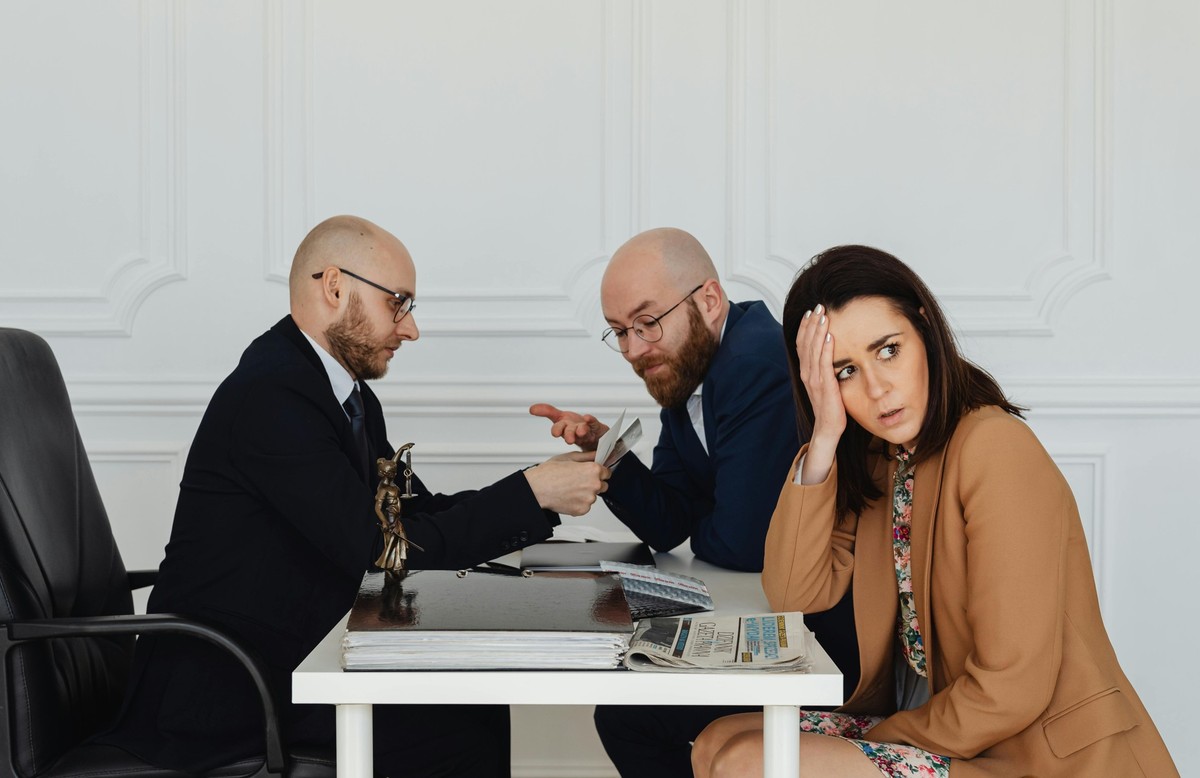 Business Meeting Männer Frau