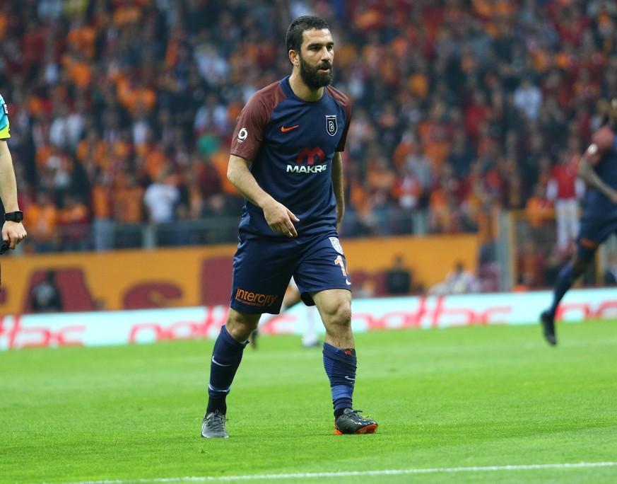 Arda Turan of Basaksehir during the Turkish Super league match between Galatasaray and Basaksehir at Turk Telekom Stadium in Istanbul , Turkey on April 15 , 2018. Final Scores : Galatasaray 2 - Basaks ...