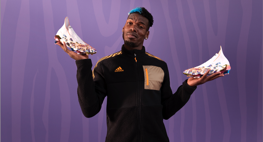 Paul Pogba wirbt als fußballerischer Mega-Promi für den neuen Schuh.