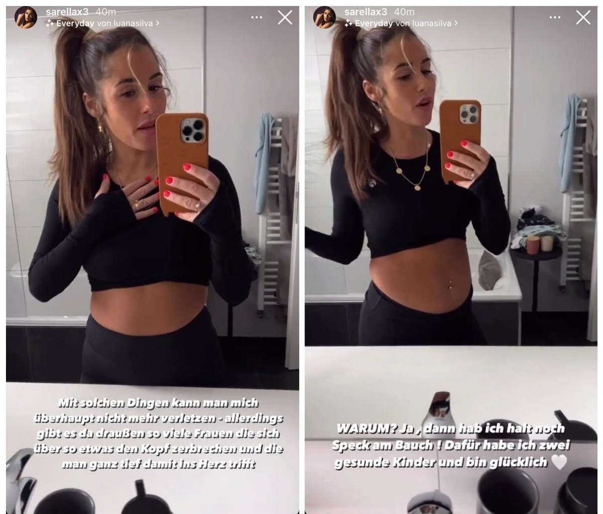 Sarah hat eine klare Botschaft an ihre Fans.