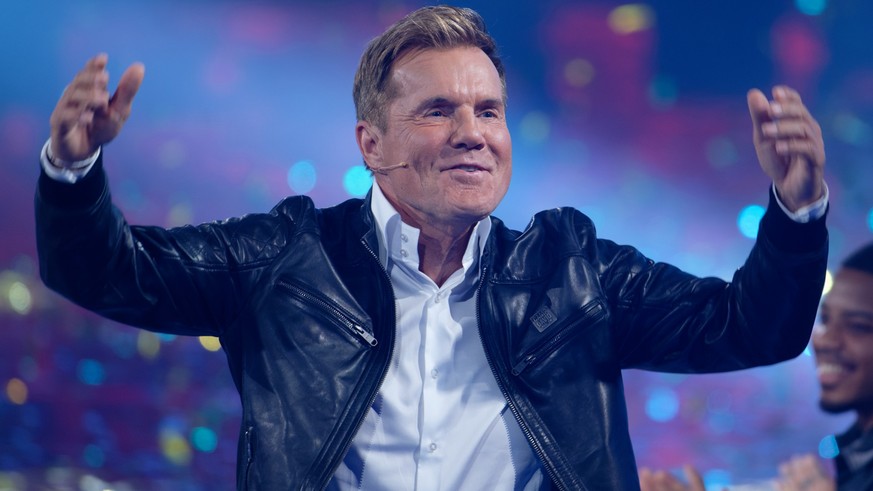 1 aprile 2023, Renania settentrionale-Vestfalia, Colonia: Il giurato Dieter Bohlen parla durante la prima trasmissione in diretta del programma di casting. 