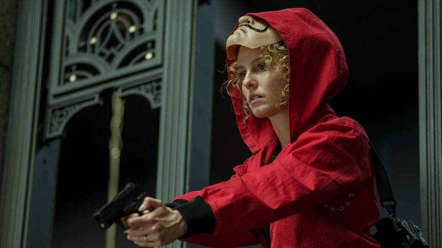 Esther Acebo, Money Heist Aka La casa de papel Part 3 2019 Photo Credit: Tamara Arranz Ramos/Netflix / The Hollywood Archive PUBLICATIONxINxGERxSUIxAUTxONLY Copyright: xTamaraxArranzxRamosx 33863029TH ...