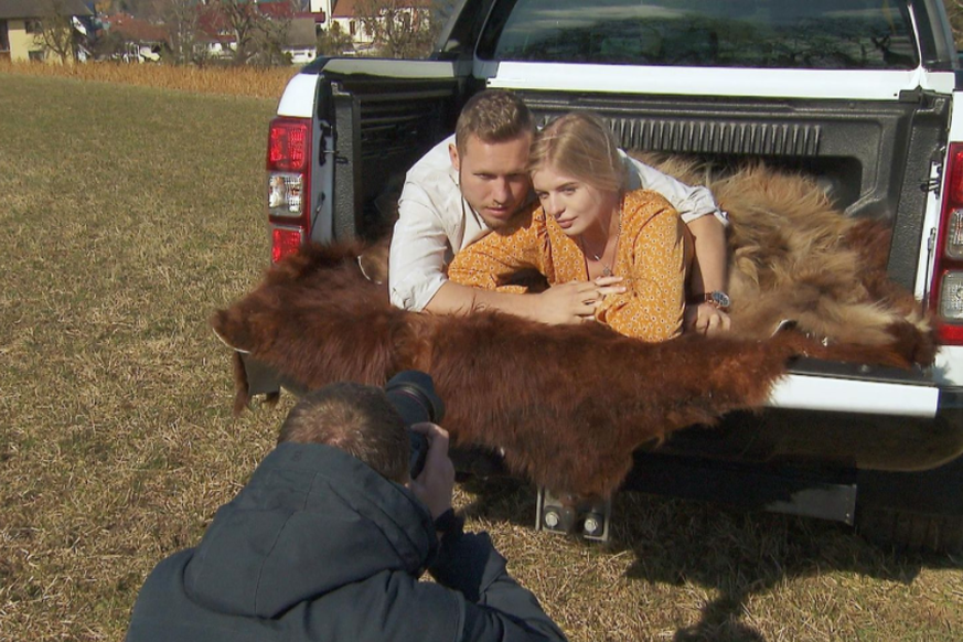 Patrick und Antonia sind hier bei "Bauer sucht Frau" zu sehen.