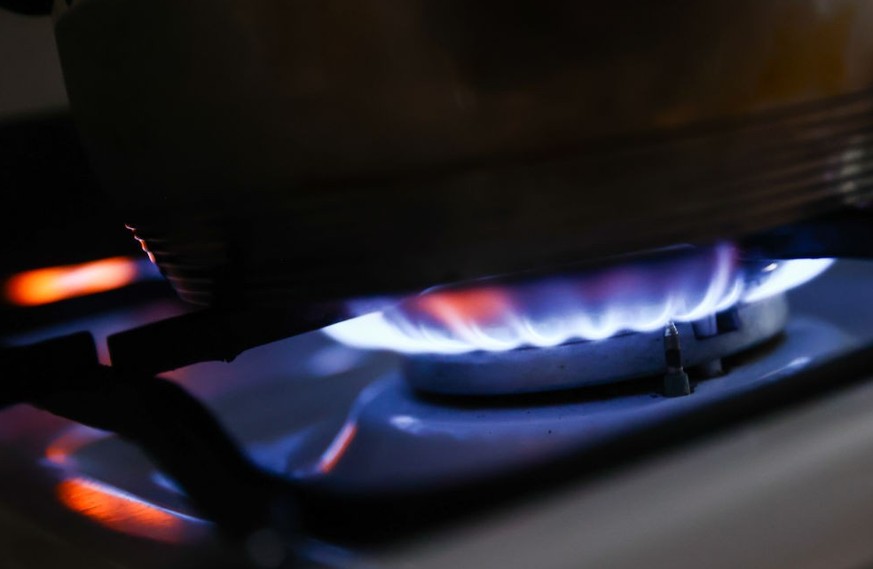 A gas burner is seen in this illustration photo taken in Krakow in Krakow, Poland on January 23, 2023. (Photo by Jakub Porzycki/NurPhoto via Getty Images)