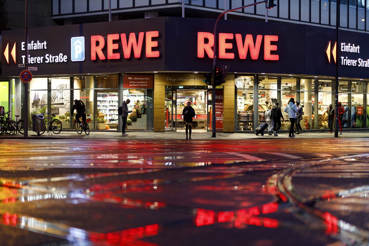Ein Rewe-Markt.
