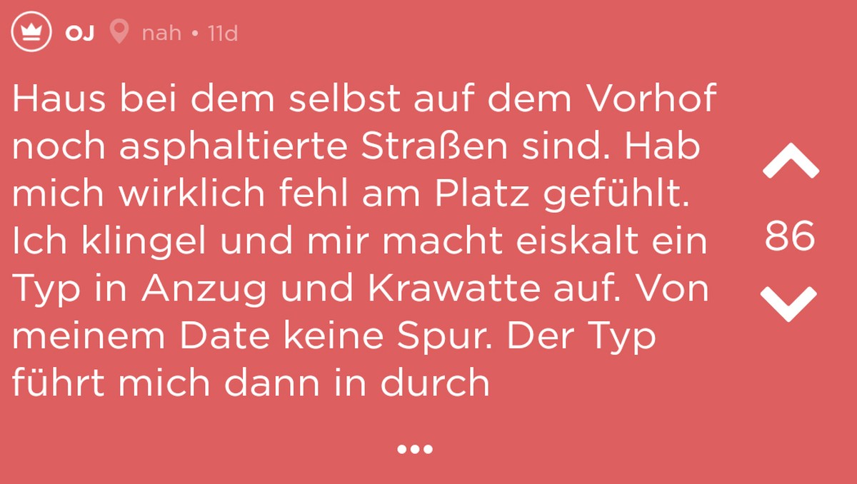 Tinder Jodel - Sammlung