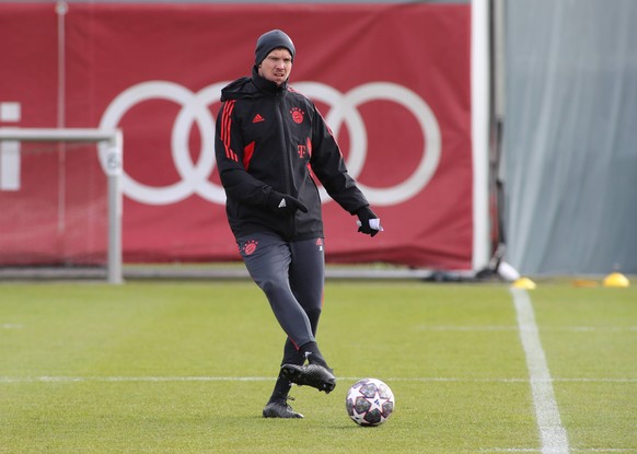 München, Deutschland 07.März 2023: Fussball, Herren, Saison 2022/2023, FC Bayern München, Säbener Strasse, Trainingsgelände, Training, Abschlusstraining Julian Nagelsmann, Trainer FC Bayern München sp ...